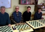 Jurbarko nugalėtojų komanda: iš kairės Valentinas Jankūnas, Aloyzas Žukauskas, Justas Jankūnas, Ignas Mockaitis