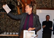 Profesoriaus Liudo Mažylio viešnagė Jurbarke – įdomus ir šmaikštus pasakojimas apie dokumentų paieškas