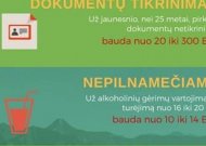 Alkoholio kontrolės įstatymo pasikeitimai ir atsakomybė