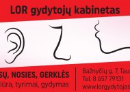 GRIPAS IR KLAUSOS SUTRIKIMAI