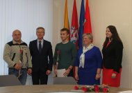 Pagerbti prizines vietas iškovoję sportininkai ir jų treneriai