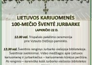 Kviečia į Lietuvos kariuomenės 100-mečio šventę Jurbarke