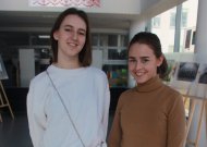 Diktantą raįė studentės seserys Kotryna ir Martyna