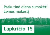 VMI primena: laikas sumokėti žemės mokestį