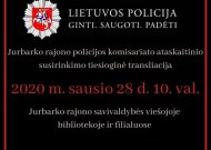 Viešoji biblioteka tiesiogiai transliuos rajono policijos veiklos ataskaitos pristatymą