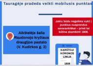Tauragėje rytoj pradės veikti mobilusis punktas
