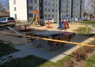 Nuo antradienio dezinfekuoja miesto vaikų žaidimo aikšteles