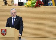 Lietuvos Prezidentas Gitanas Nausėda perskaitė pirmąjį metinį pranešimą (video)