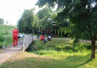 Būna ir taip. Ugniagesiai iškviesti gelbėti skęstančiojo Imsrėje