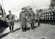 Policijos dienos šventinė rikiuotė Šakiuose, 1928 m.