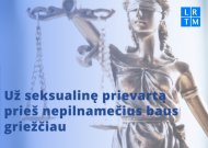 Už seksualinę prievartą prieš nepilnamečius baus griežčiau