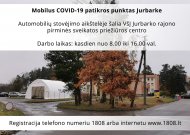 Mobilus COVID-19 patikros punktas Jurbarke pradeda darbą