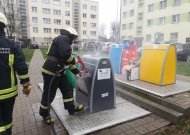 Ugniagesių komanda skubėjo į miesto centrą