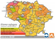 Eismo sąlygas sunkins snygis ir šlapdriba. Būkite budrūs!
