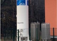 Naujai įrengta skysto deguonies talpykla.