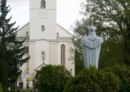 Veliuonos bažnyčios bokštas jau papuoštas laikrodžiu