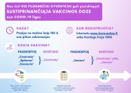 Skiepytis sustiprinančiąja doze kviečiami visi pilnamečiai gyventojai