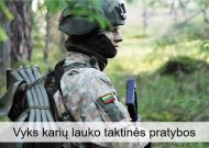 Vyks karių lauko taktinės pratybos