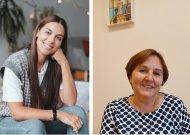 Medicinos psichologė Kristina Engesser (kairėje) nurodo, kad visą pagalbos linijų sąrašą galima rasti nacionalinėje platformoje „Pagalba sau“. Anot psichologės Sonatos Marčėnienės (dešinėje), pirmojo kreipimosi baimė – natūrali ir suprantama.