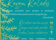 Biblioteka kviečia į ypatingas Knygų Kalėdas
