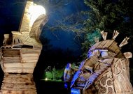 Staigmena Tauragei: Jūros upės parke atgijo įspūdinga meno instaliacija „Pasakų Milžinas“