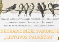 Netradicinė pamoka „Lietuvos paukščiai“