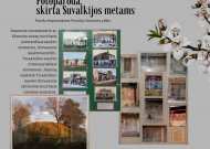 Jurbarko krašto muziejuje eksponuojama fotoparoda skirta Suvalkijos metams