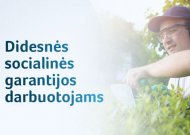 Aktualu dirbantiems lauke ir tiems, kurių darbas susijęs su kelionėmis: numatomos didesnės socialinės garantijos