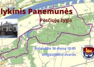 Jau rytoj "Velykinis Panemunės" pėsčiųjų žygis