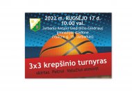 Skelbiama registracija į  Petrui Valučiui atminti 3x3 krepšinio turnyrą