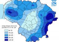 Sniego danga Lietuvoje kai kur siekia net 40 centimetrų