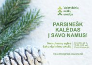 Kviečia parsinešti Kalėdas į savo namus: miškininkai nemokamai dalins eglės šakas