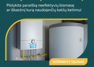 Priimamos paraiškos neefektyviems ir taršiems katilams keisti