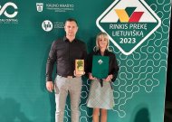 Parodos „Rinkis prekę lietuvišką“ aukso medalis – jurbarkiečių produktui