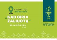 Nacionalinis miškasodis „Kad giria žaliuotų“ įprasmins Lietuvos meilę miškui ir dainai