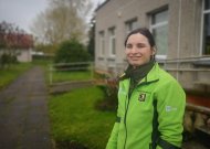 Socialinių mokslų doktorantė A. Lolat į 320 km žygį su ramentais išsirengė norėdama atkreipti visuomenės dėmesį į neįgaliųjų bendruomenę.
