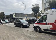Jurbarko miesto centre partrenktas pėsčiasis