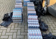 Jurbarko policijos pareigūnai sulaikė didelį kiekį kontrabandinių rūkalų