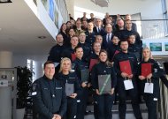 Profesinės šventės proga - padėkos ir pagyros rajono policijos pareigūnams